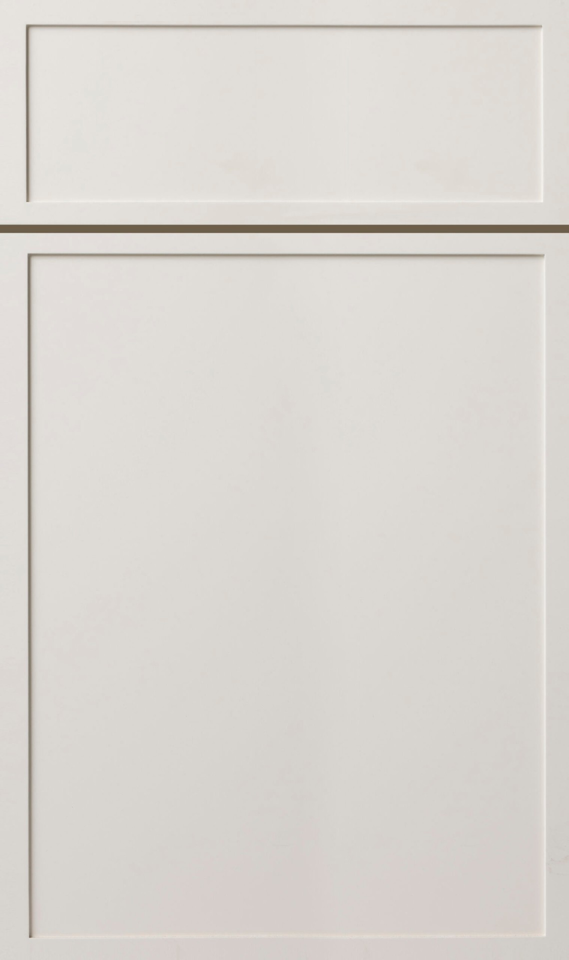 Creamy White Slim Shaker cabinet door sample