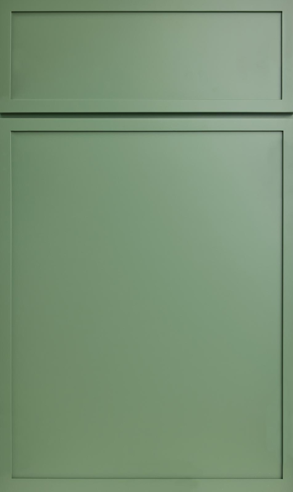 Sage Green Slim Shaker cabinet door sample