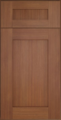 Woodland Brown Shaker cabinet door sample